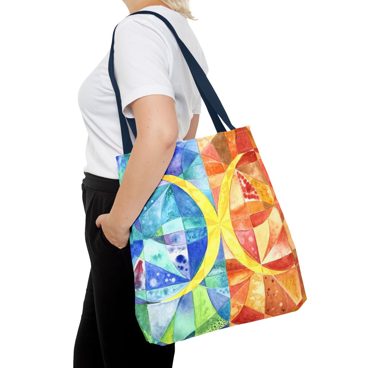 Moon Mosaic Tote Bag