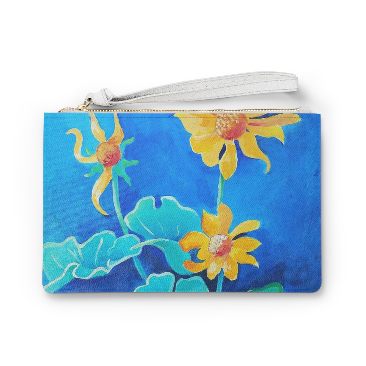 Eastern Washington Yellow Flowers Clutch Bag