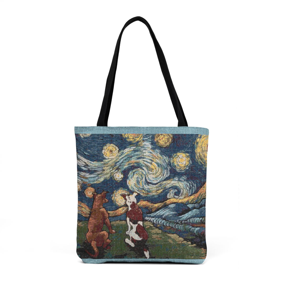 Two Starry Dogs Tote Bag
